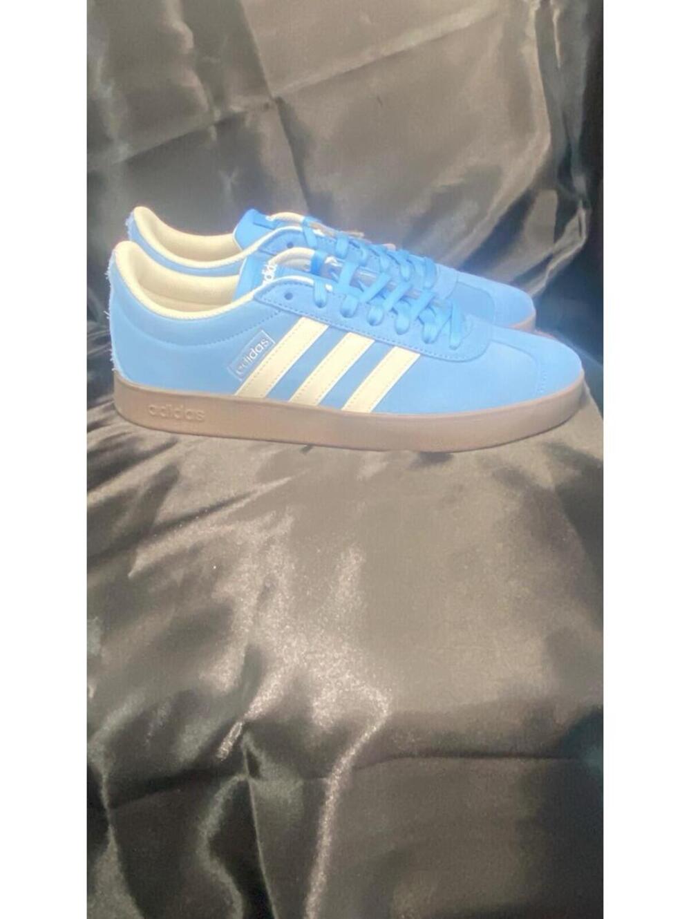Size 9.5 - Adidas VL Court 2.0 Semi Blue Burst
